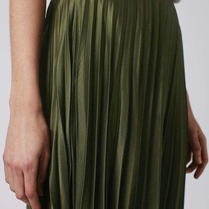 Topshop Pleated Long Skirt Size 2